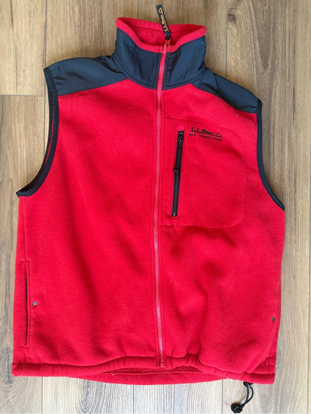 Vintage 90s L.L. Bean All Conditions Fleece Vest Medium Made In USA